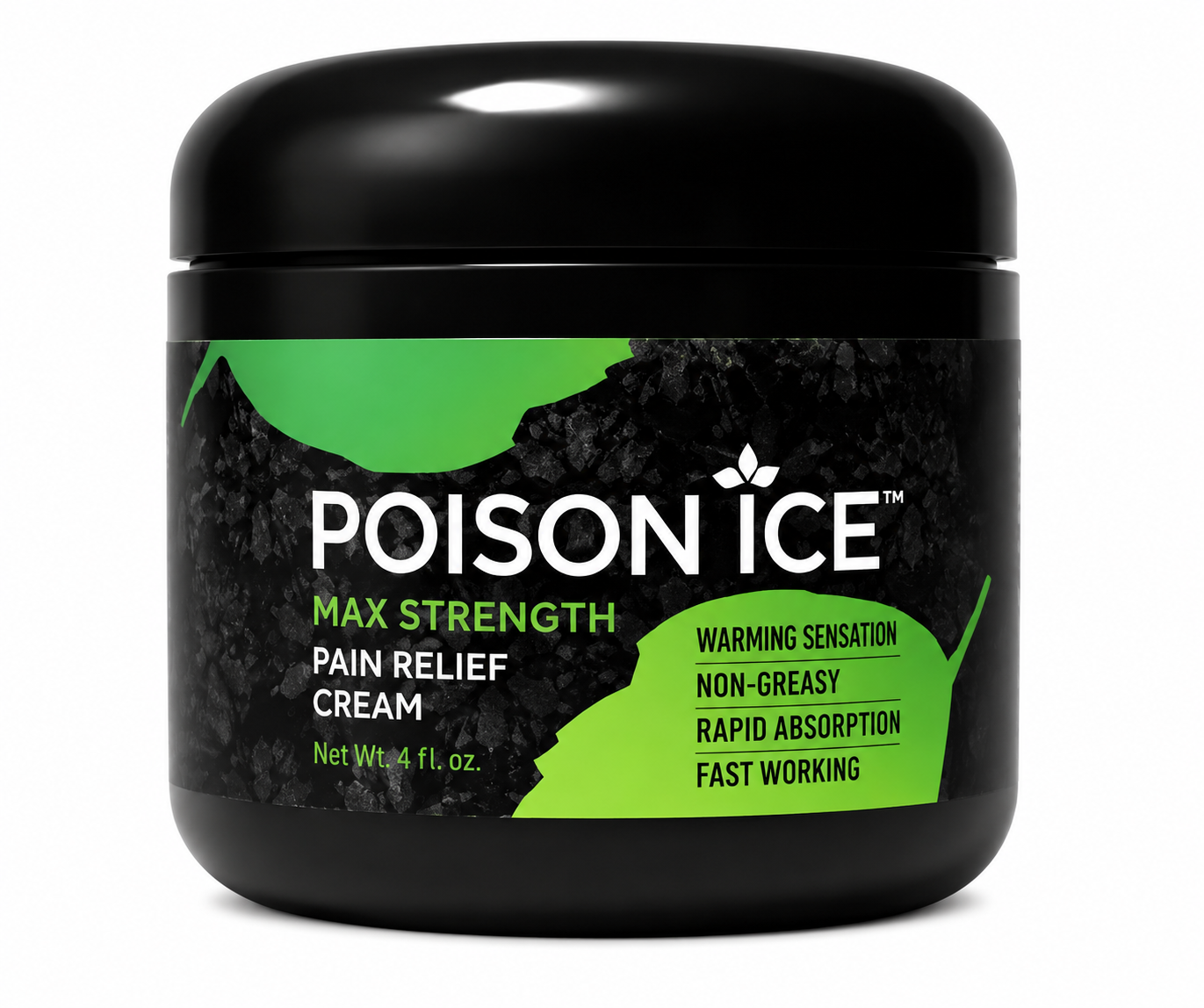 Poison Ice Pain Relief Cream 4 oz Jar EACH