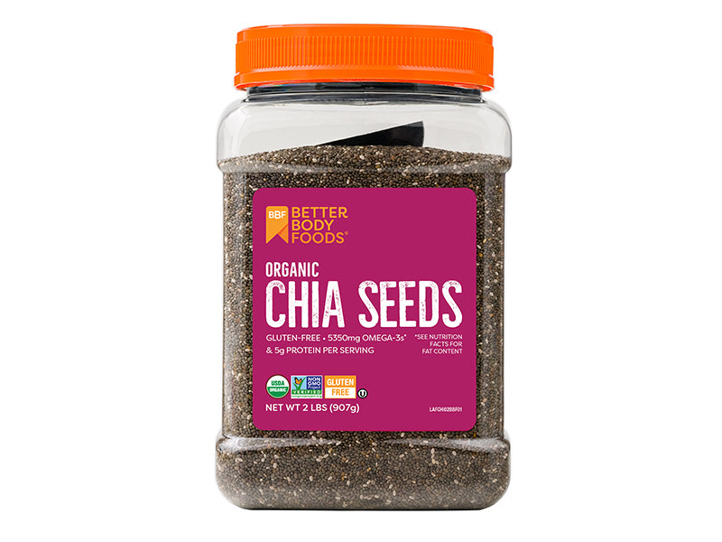 BBF Organic Chia Seeds 1.25 lb. Jar EACH