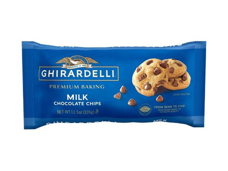 Ghirardelli Milk Chocolate Chips 11.5 oz Bag EACH