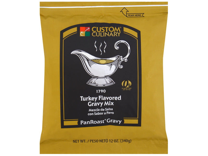 Custom Culinary PanRoast Turkey Flavored Gravy Mix 12 oz. Bag EACH