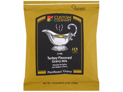 Custom Culinary PanRoast Turkey Flavored Gravy Mix 12 oz. Bag EACH