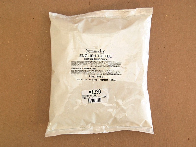 Victorian Inn English Toffee Hot Cappuccino 2 lb. Bag EACH