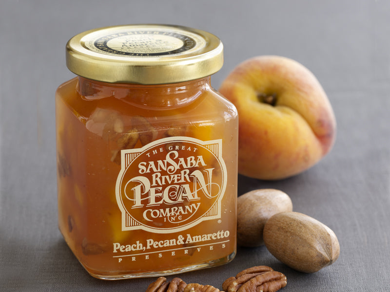 San Saba Peach Pecan & Amaretto Preserves 11 oz. Jar EACH