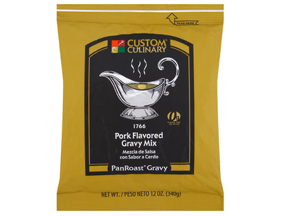 Custom Culinary PanRoast Pork Flavored Gravy Mix 12 oz. Bag EACH