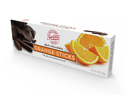 Sweet's Rich Dark Chocolate Orange Sticks 10.5 oz. Box EACH