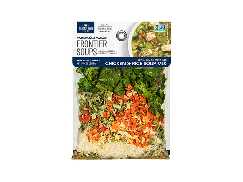 Frontier Soups Kentucky Homestead Chicken & Rice Soup Mix 4.25 oz. Bag EACH