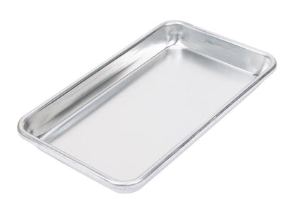 Baker's Mark Eighth size 6 1/2 in. x 9 1/2 in. Aluminum Sheet Pan EACH