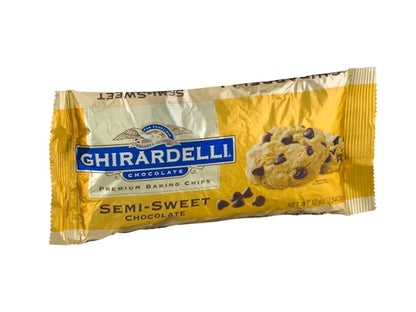 Ghirardelli Semi-Sweet Chocolate Baking Chips 12 oz. Bag EACH