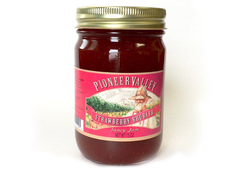 Pioneer Valley Strawberry Rhubarb Fancy Jam 15 oz. Jar EACH