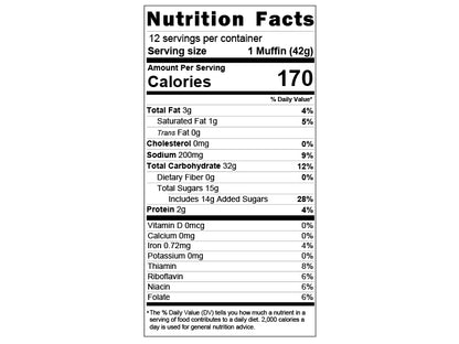 Lehi Mills Lemon Muffin Mix 2lb bag