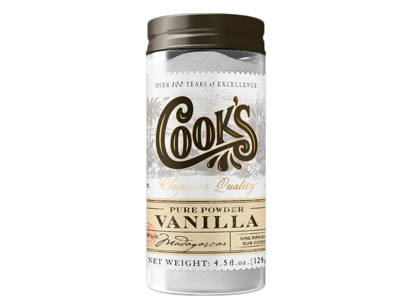Cook's Pure Vanilla Powder, 4.5 oz. bottle EACH