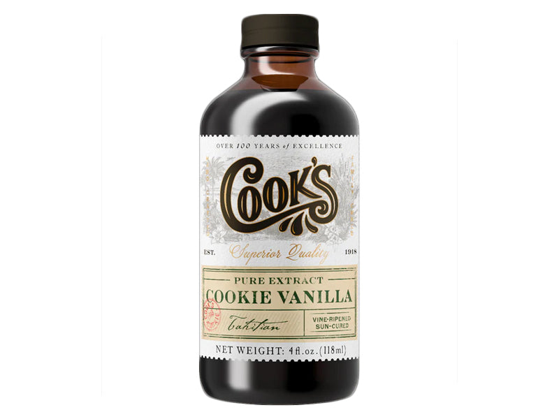 Cook's Pure Cookie Vanilla Extract, 4 fl. oz. bottle EACH