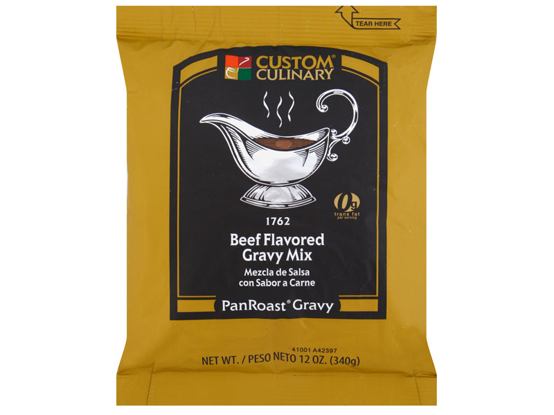 Custom Culinary PanRoast Beef Flavored Gravy Mix 12 oz. Bag EACH