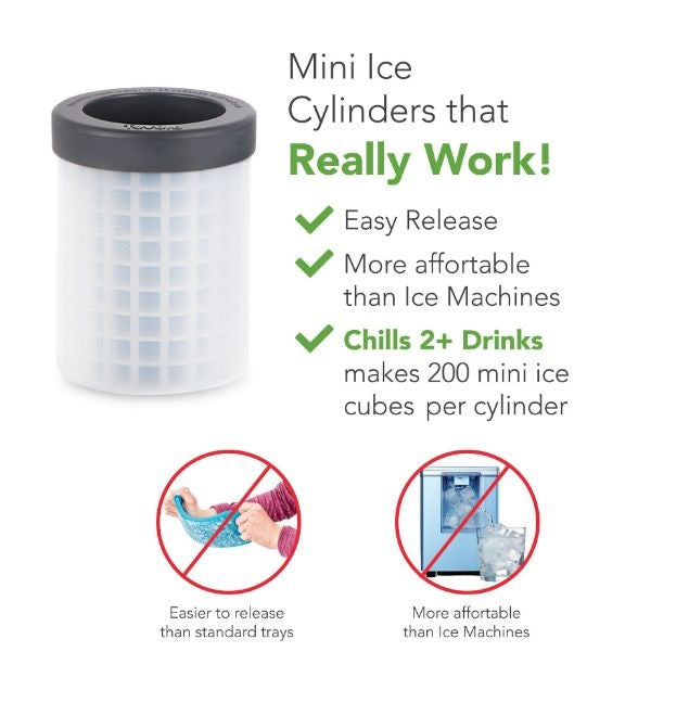 Tovolo Mini Ice Cylinders Ice Molds, Set of 2 EACH