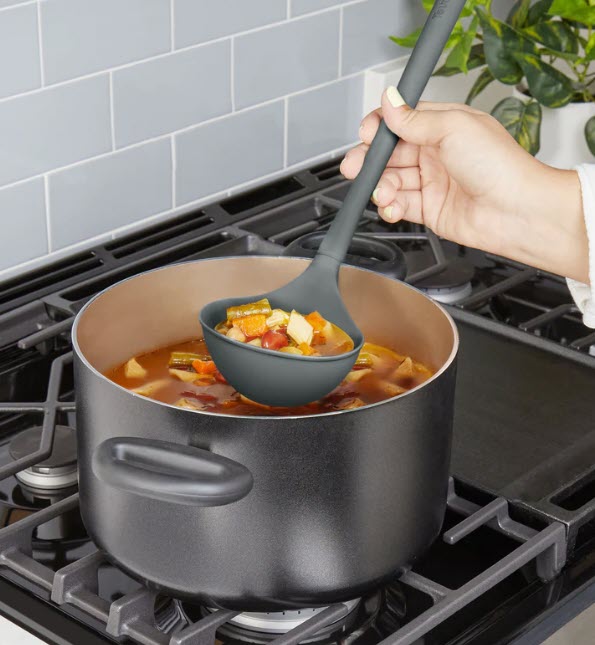 Tovolo Flex-Core Ladle, Charcoal EACH