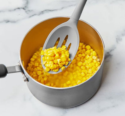 Tovolo All Silicone Deep Spoon, Oyster Gray EACH