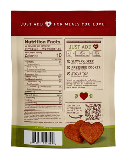 Just Add Luv Birria Flavor Bombs, MILD, 2 ct. / 5 oz. bag EACH