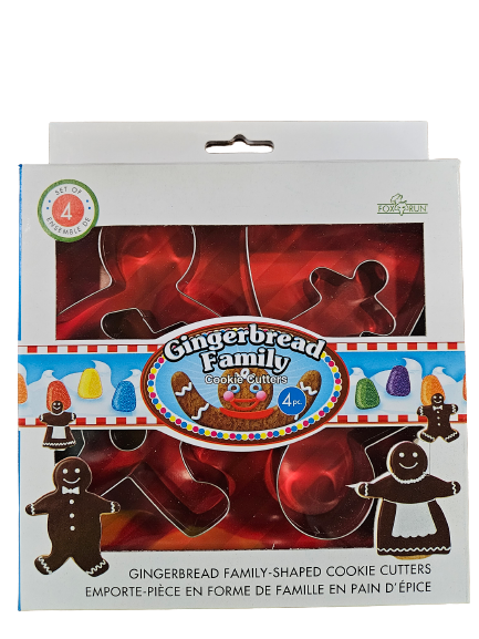 Fox Run Gingerbread Family Cookie Cutter Set, 4-Piece EACH