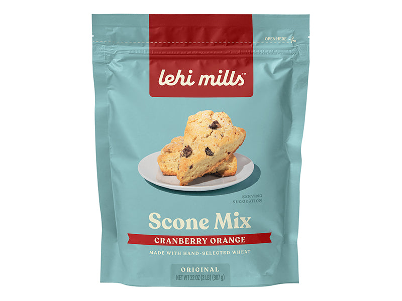 Lehi Mills Cranberry Orange Scone Mix 2 lb. Bag EACH