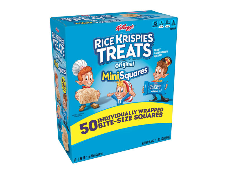 Kellogg's Rice Krispies Treats Mini Squares 50 ct. Box EACH