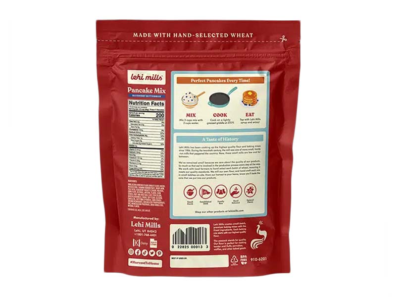 Lehi Mills Blueberry Buttermilk Pancake Mix 2 lb. Bag EACH