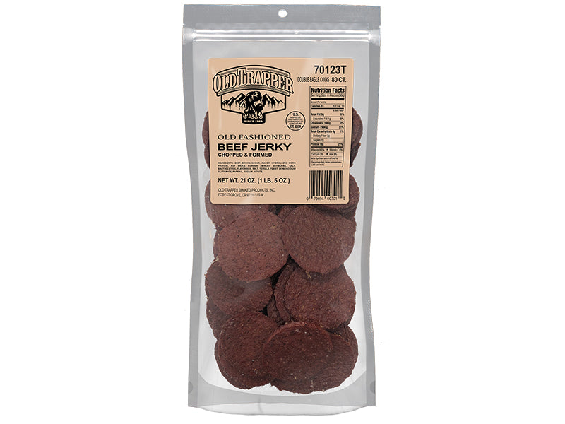 Old Trapper Old Fashioned Double Eagle Beef Jerky 80 ct. Bag EACH
