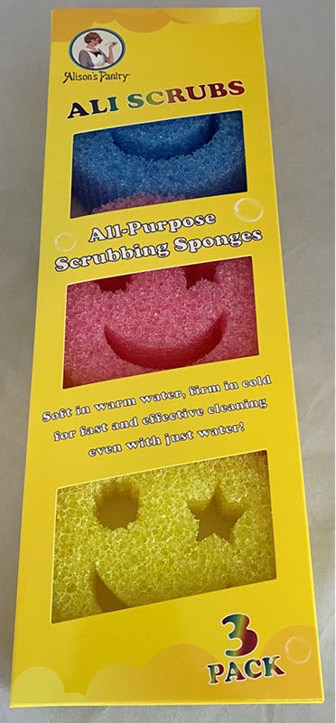 AP Reusable and Biodegradable Sponge Scrubs 3 Pack- HD EACH