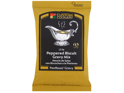 Custom Culinary PanRoast Peppered Biscuit Gravy Mix 20 oz. Bag EACH