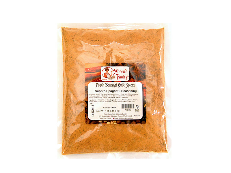 AP Superb Spaghetti Seasoning Mix 1 lb. Bag EACH